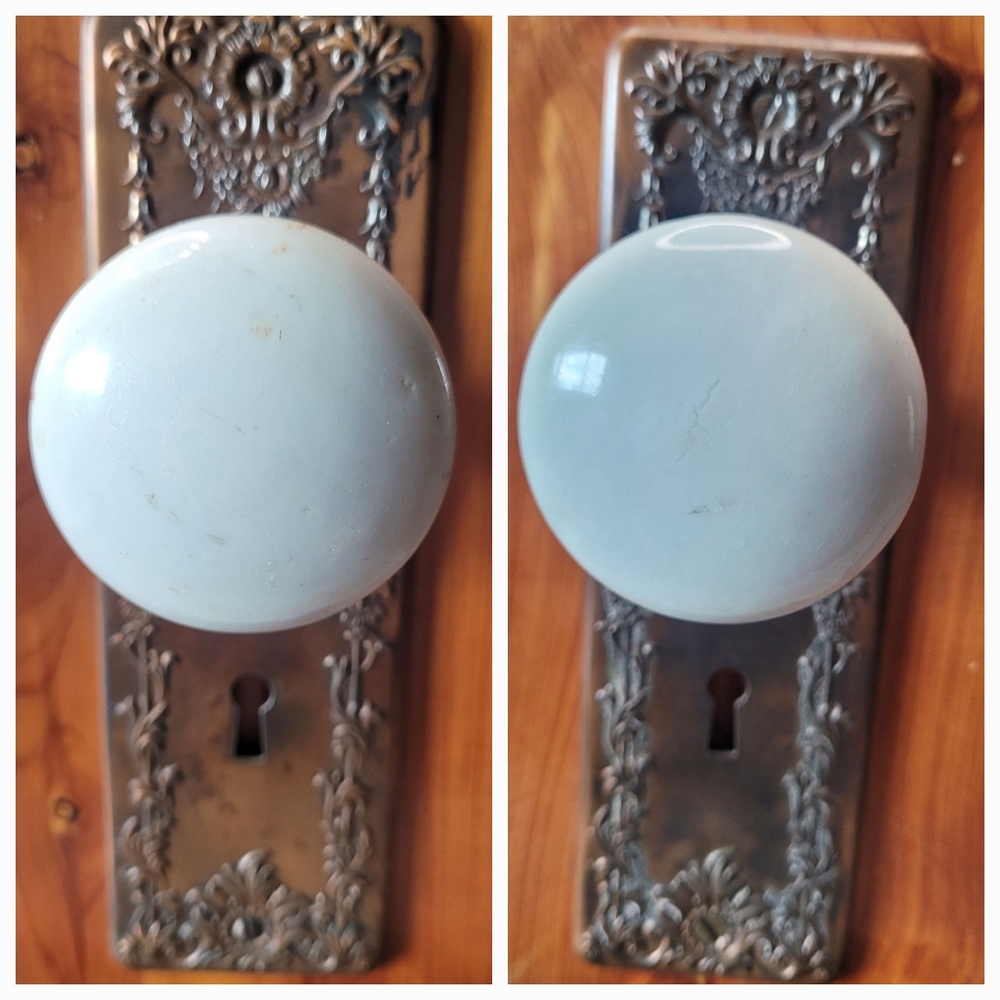 Vtg Porcelain Doorknob Bookends - Picture 7 of 16